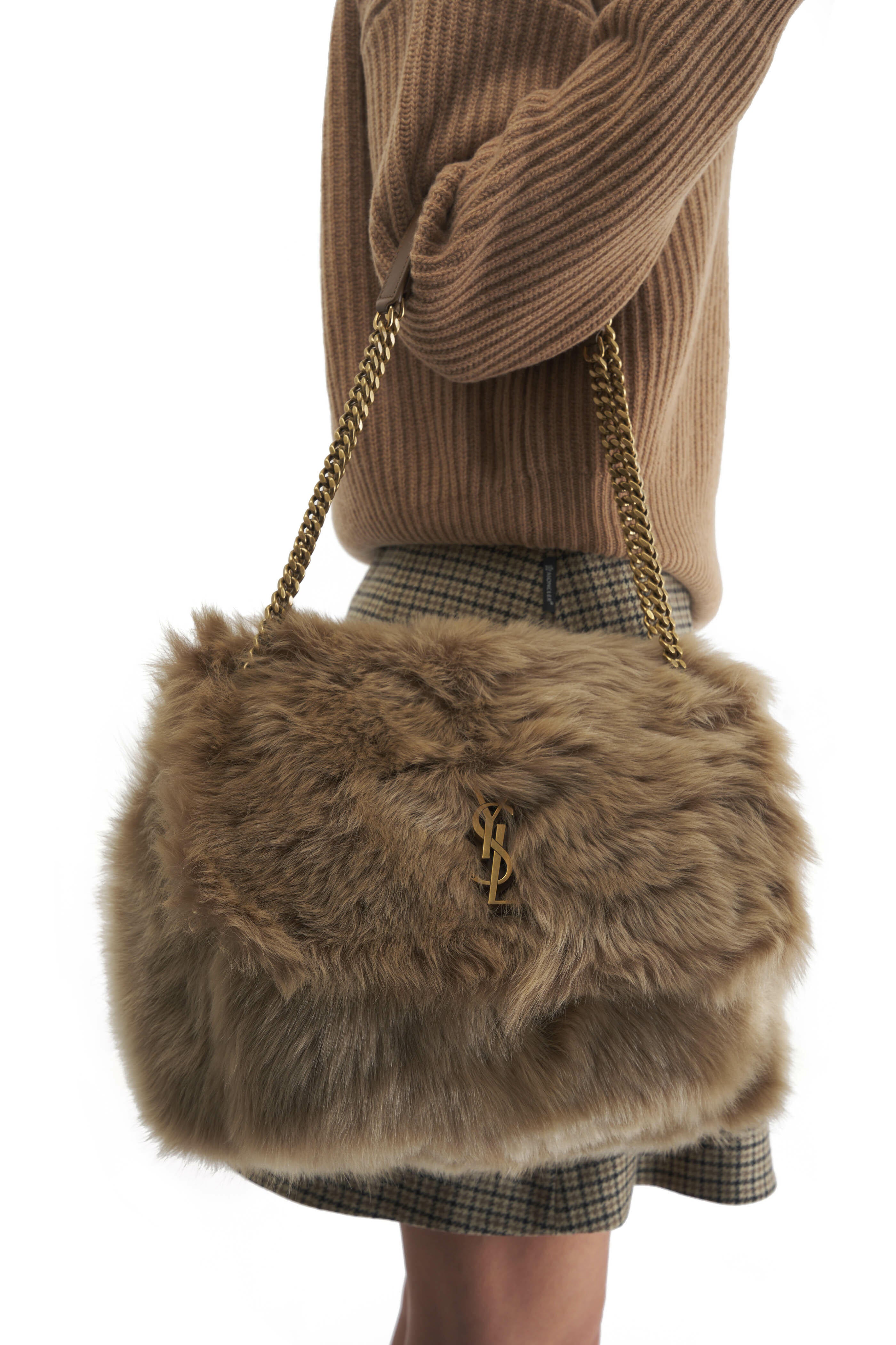 faux fur bag