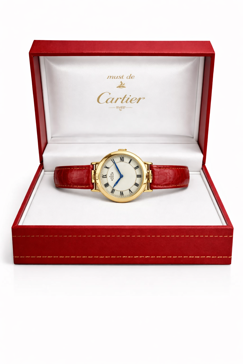 Luxury Diamond Dial Watch – Elegant Leather Strap | Classic Paris Style