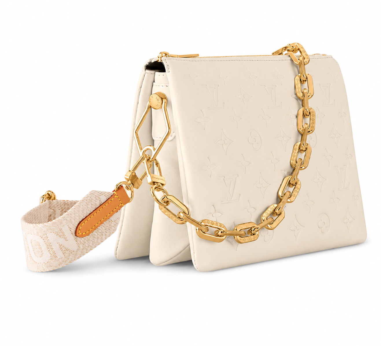 Luxury Monogram Chain Shoulder Bag – Elegant Everyday Tote