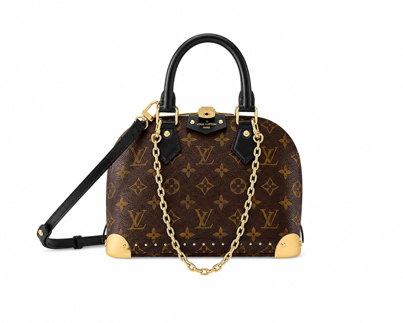 Luxury Alma Trunk Style Handbag – Premium Leather | Elegant Monogram Design