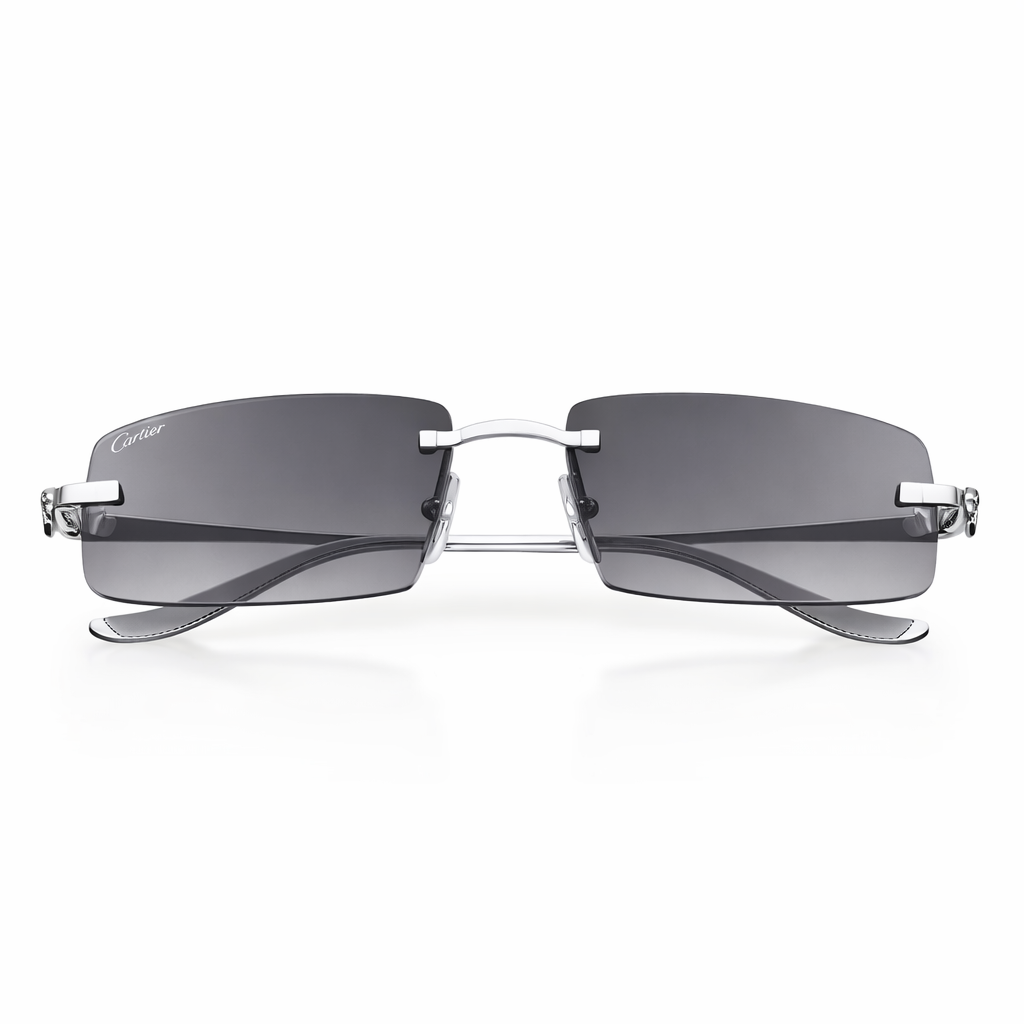 Luxury Rimless Sunglasses – Gold Frame & Gradient Lenses