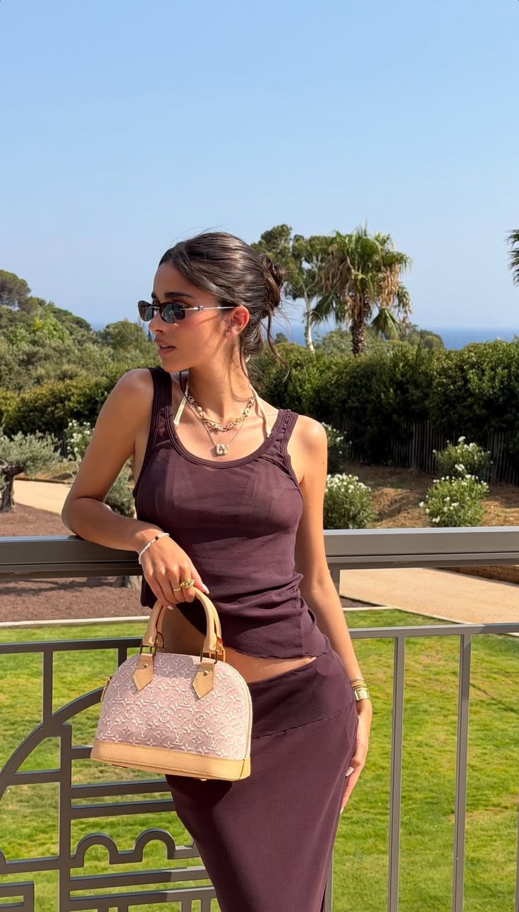 Elegant Monogram Dome-Shaped Top-Handle Crossbody Bag