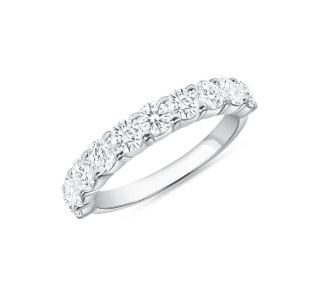 Round Cut Moissanite Ring