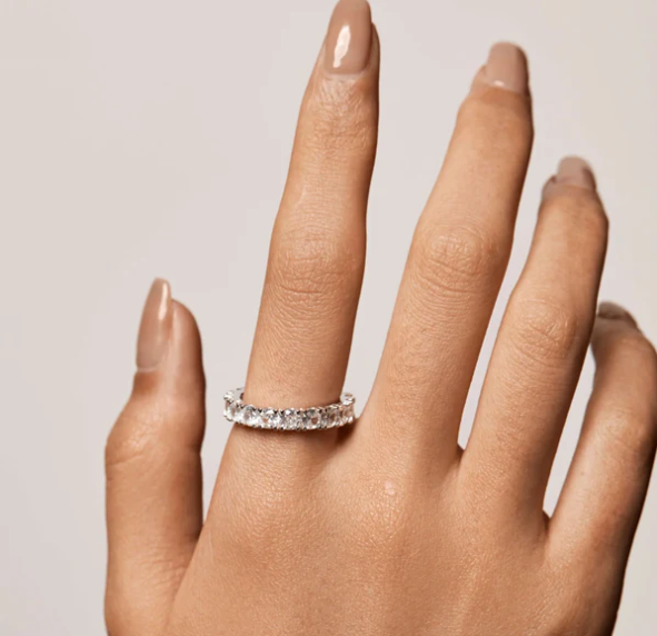 Round Cut Moissanite Ring