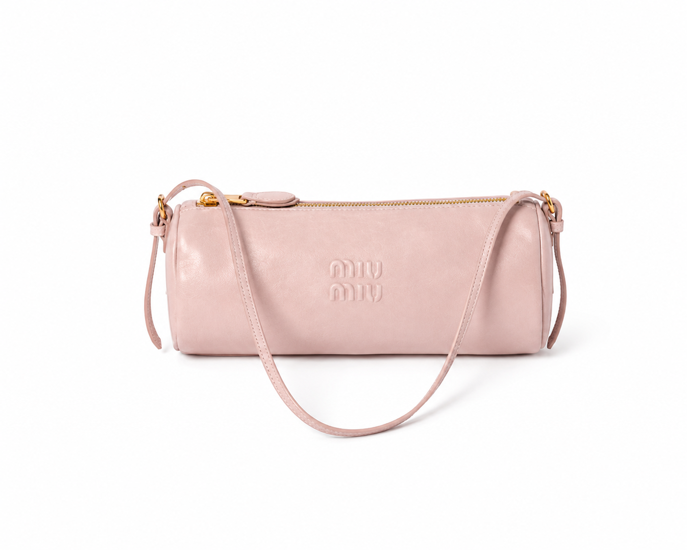 Elegant Cylindrical Leather Shoulder Bag – Minimal Luxury Edition