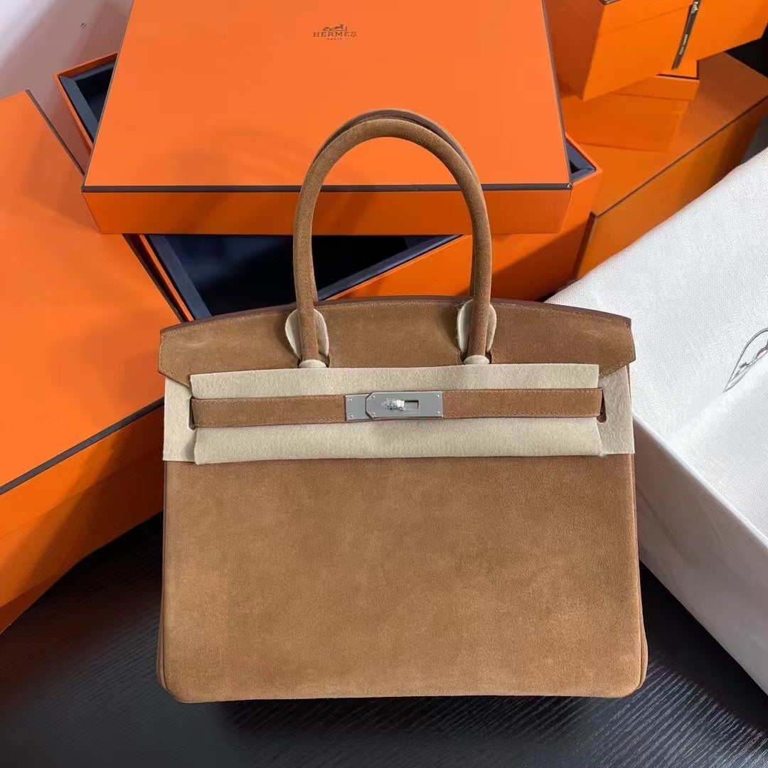 Birkin 30 Velvet Bag