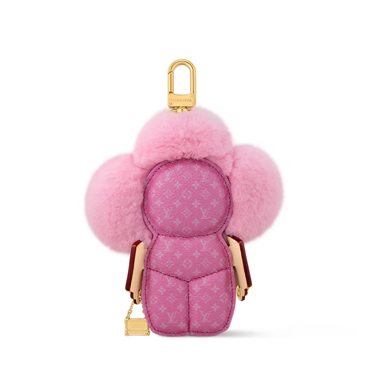 Luxury Plush Flower Bag Charm