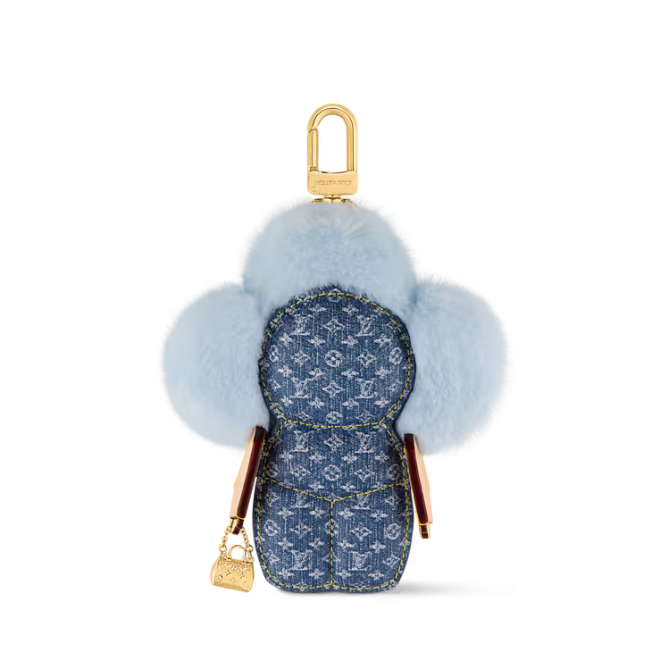 Luxury-Inspired Fashionista Plush Flower Bag Charm