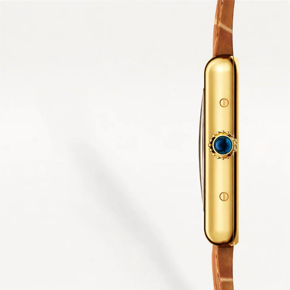 Classic Rectangular Leather Strap Watch