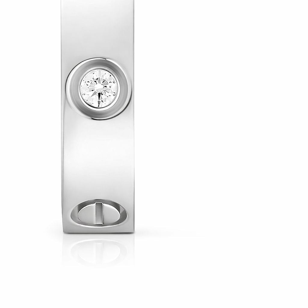 Luxury Screw Love Ring – Gold & Silver Diamond Style Band