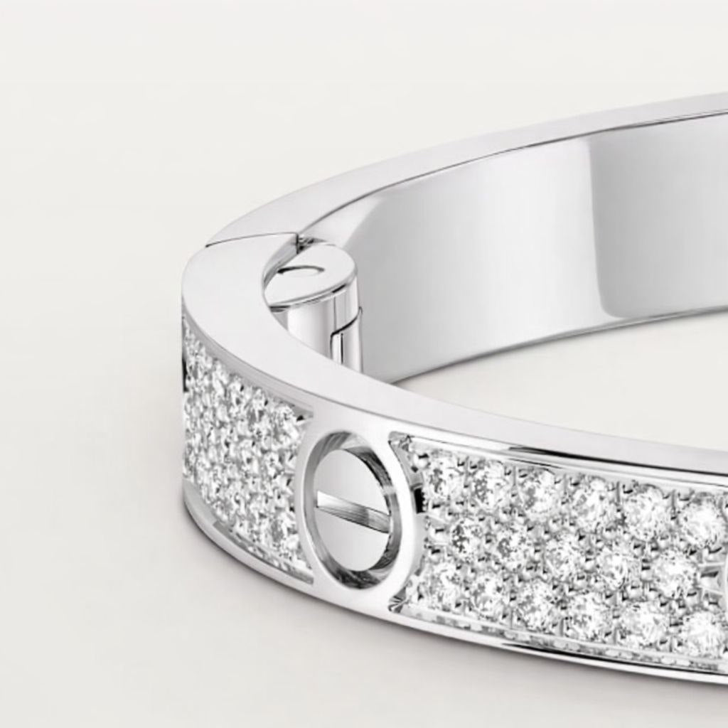 Luxury Screw Diamond Bracelet – 18K Gold Plated Bangle