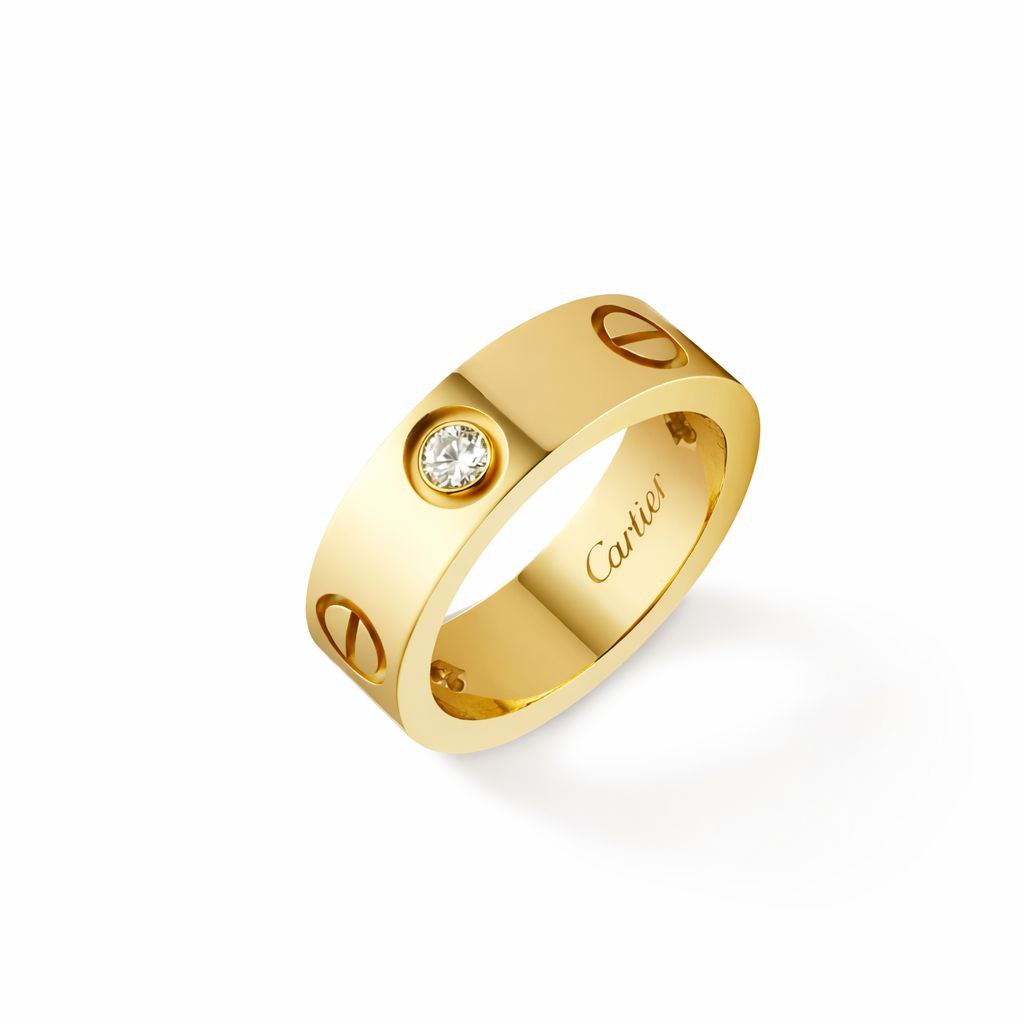 Luxury Screw Love Ring – Gold & Silver Diamond Style Band