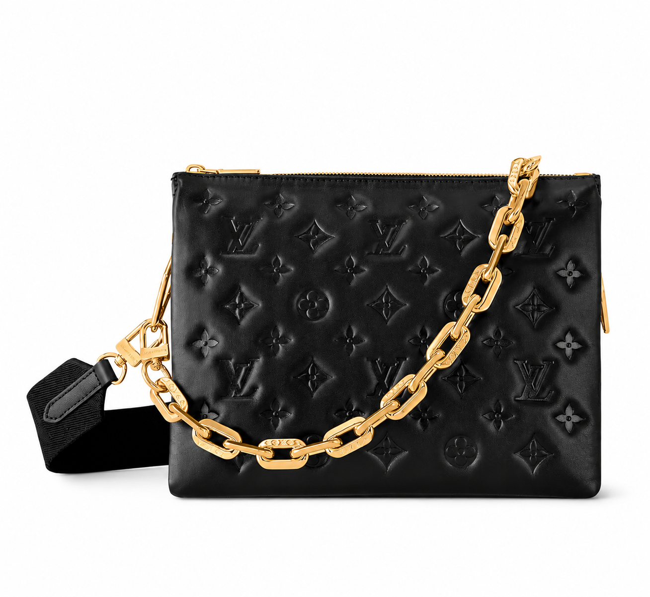 Luxury Monogram Chain Shoulder Bag – Elegant Everyday Tote