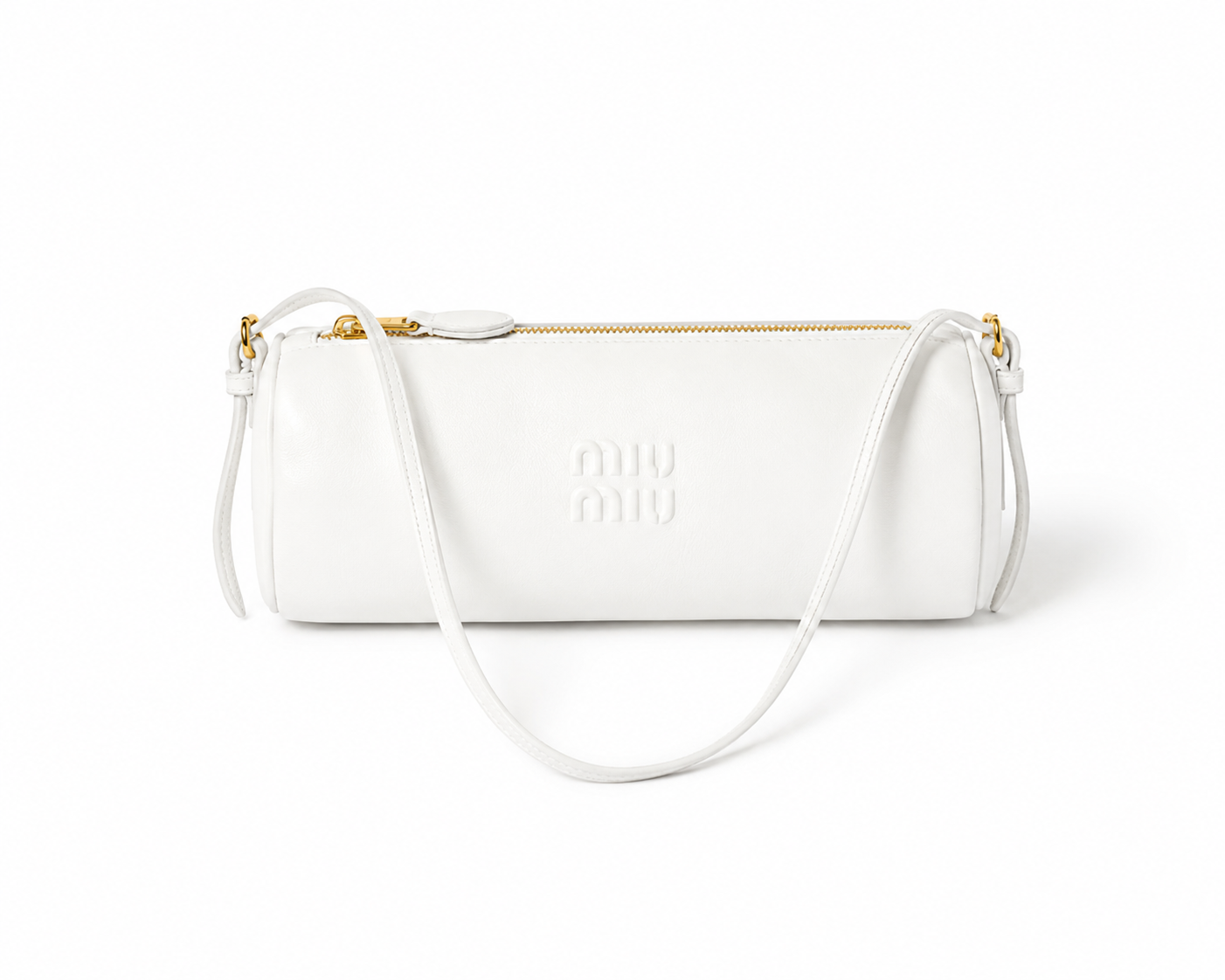 Elegant Cylindrical Leather Shoulder Bag – Minimal Luxury Edition