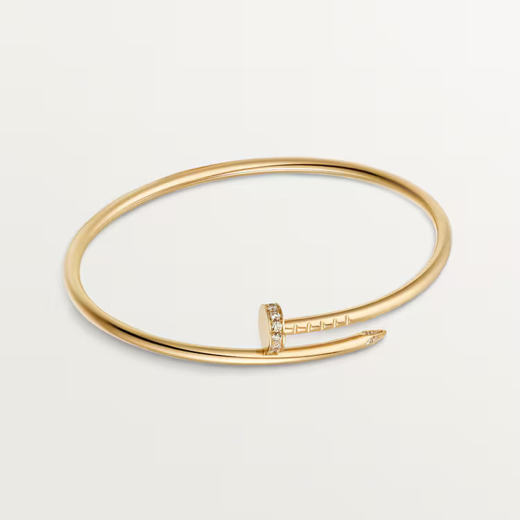 bracelet just un clou diamonds, small model