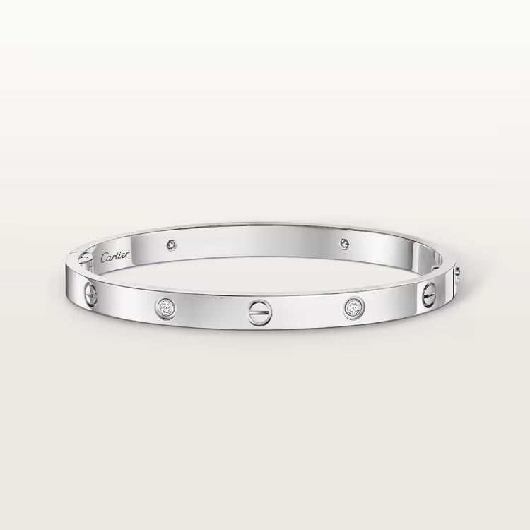 LOVE bracelet, medium model, 4 diamonds