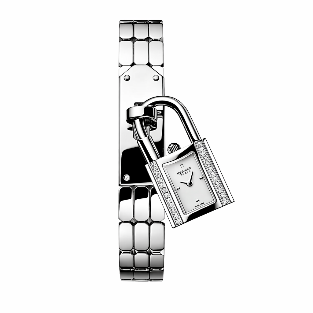 Lock Design Luxury Watch – Silver Bracelet Style