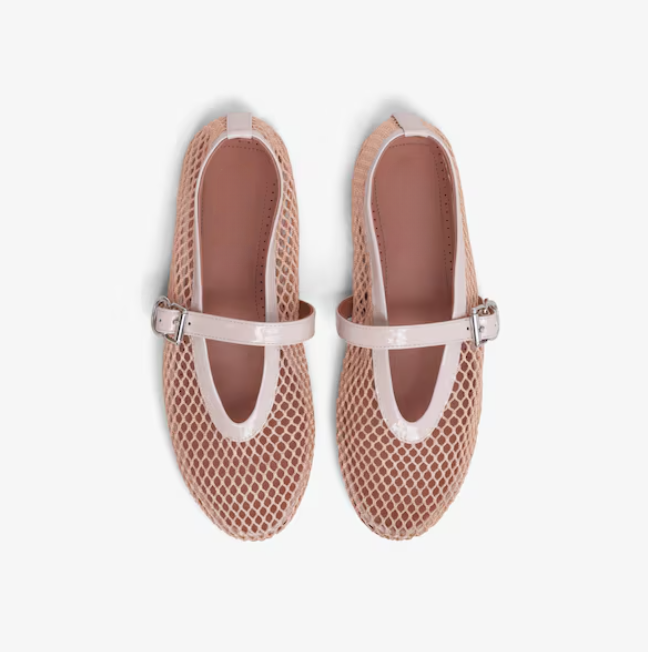 BALLET FLATS IN FISHNET