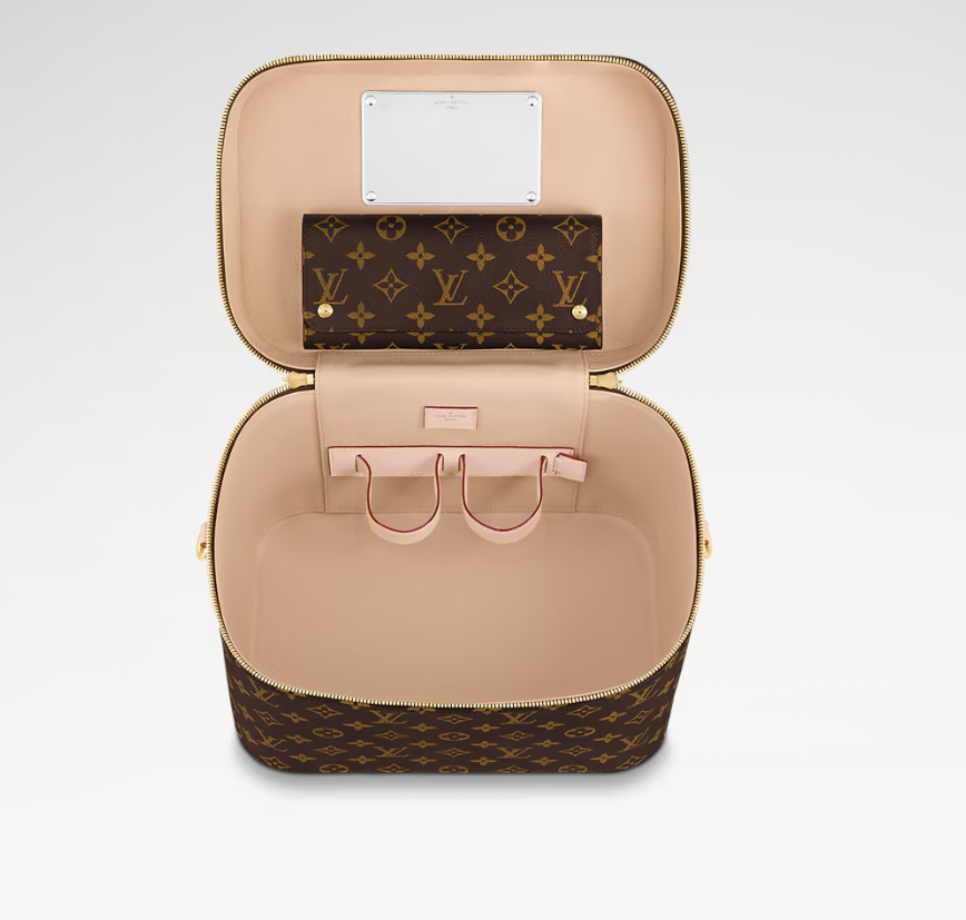 makeup pouch with makeup