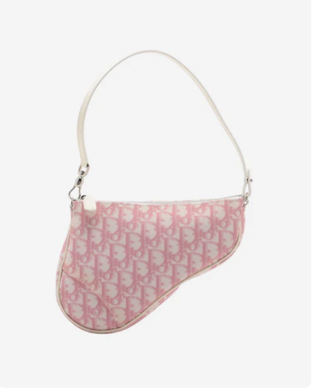 Pink Monogram Saddle Bag