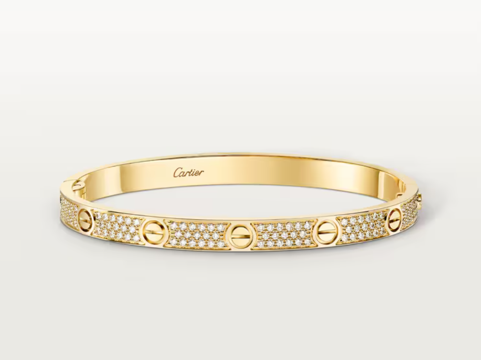 LOVE bracelet, medium model, paved