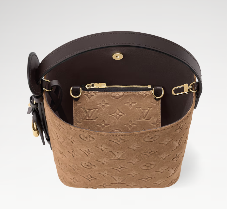 All In BB Monogram Suede Bag – Beige Trench