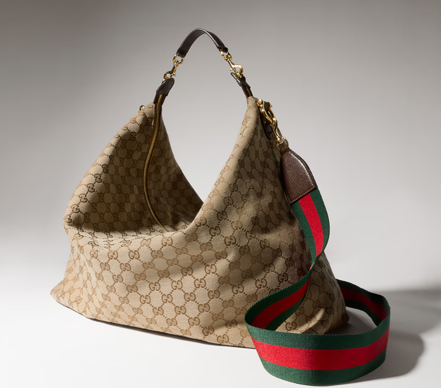 GG Monogram Slouchy Hobo Bag – Beige