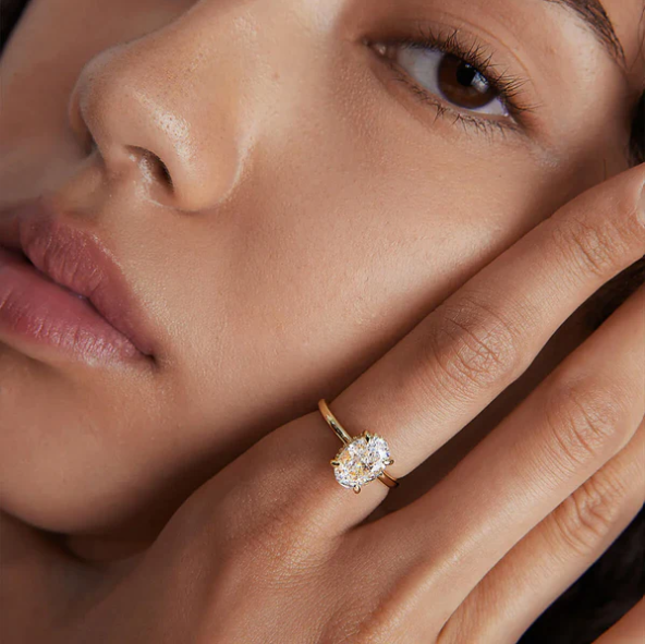 Oval Solitaire Ring