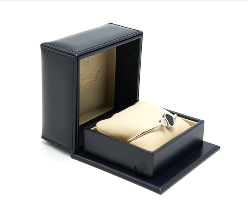 Elegant Double Heart Bracelet – Rose Gold Plated | Black Stone Luxury Design
