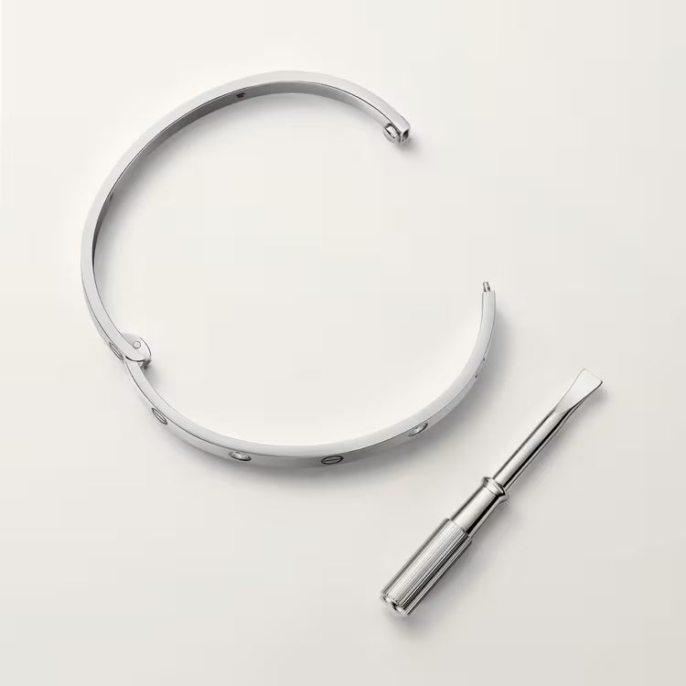 LOVE bracelet, medium model, 4 diamonds