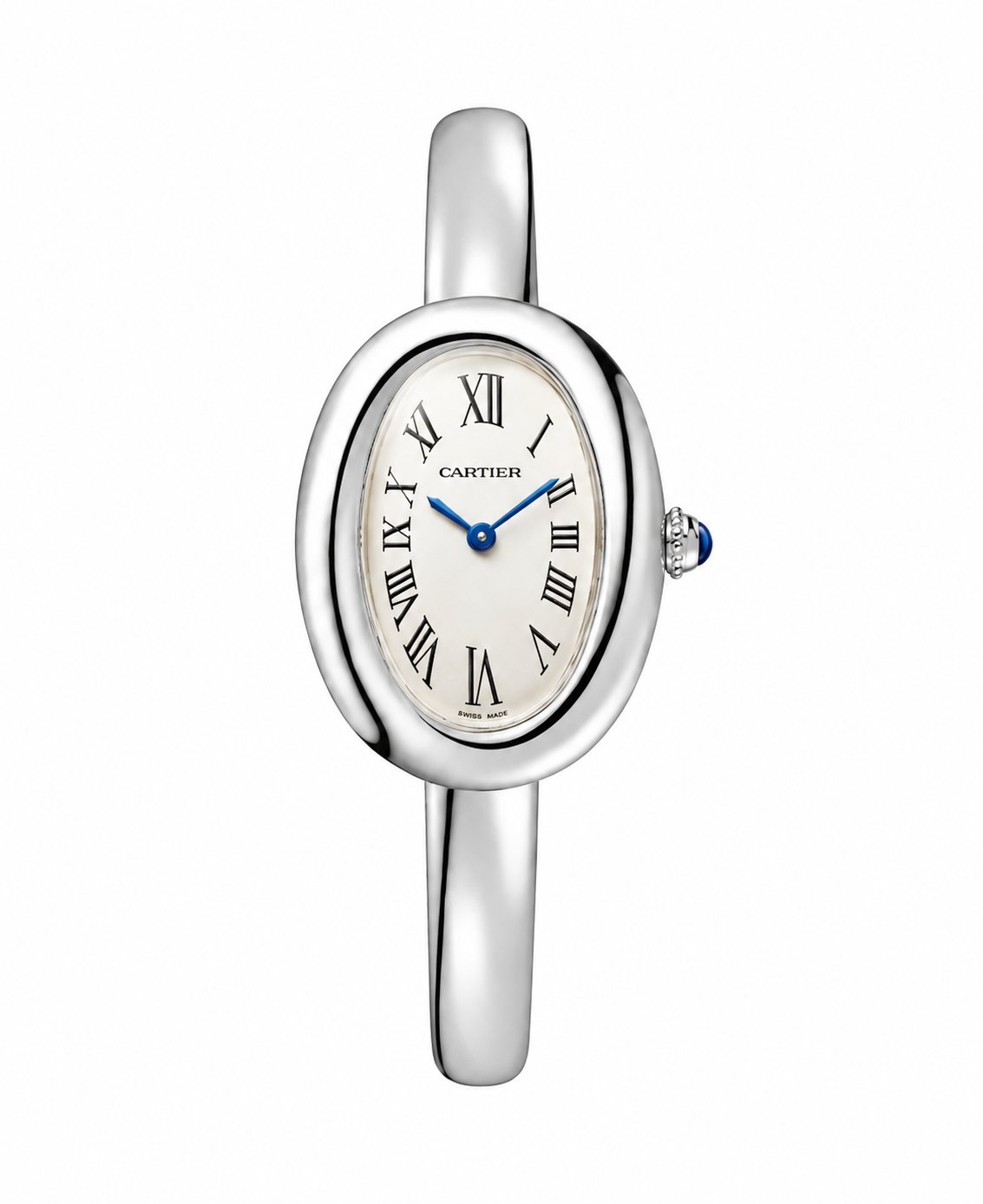 Luxury Oval Gold Bangle Watch – Paris Elegance