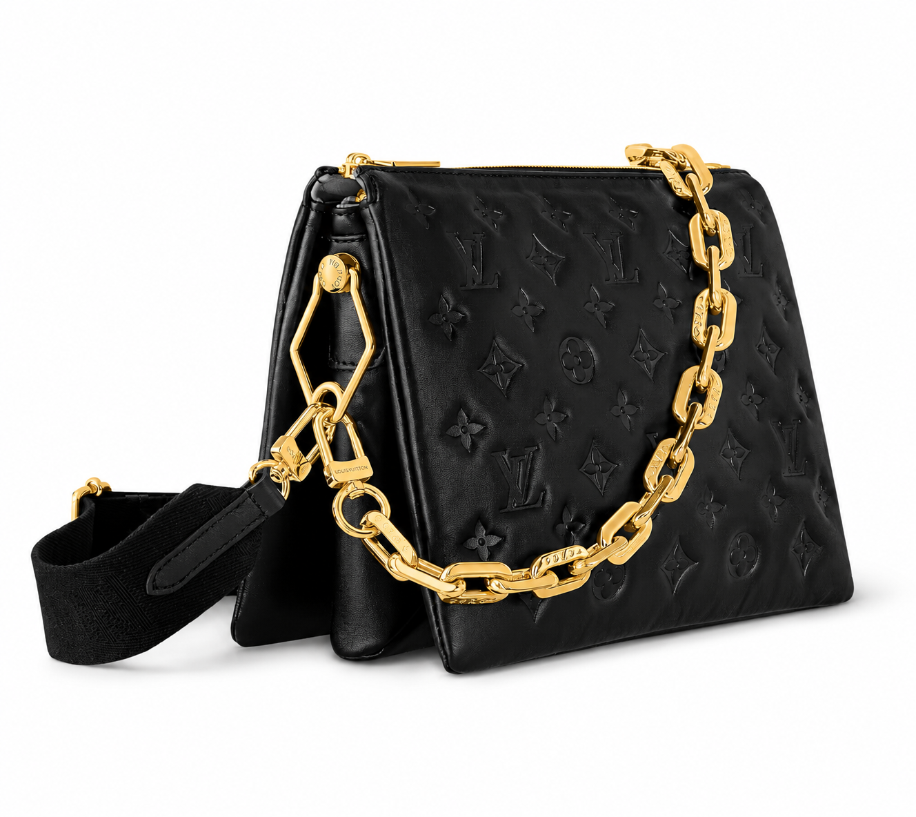 Luxury Monogram Chain Shoulder Bag – Elegant Everyday Tote