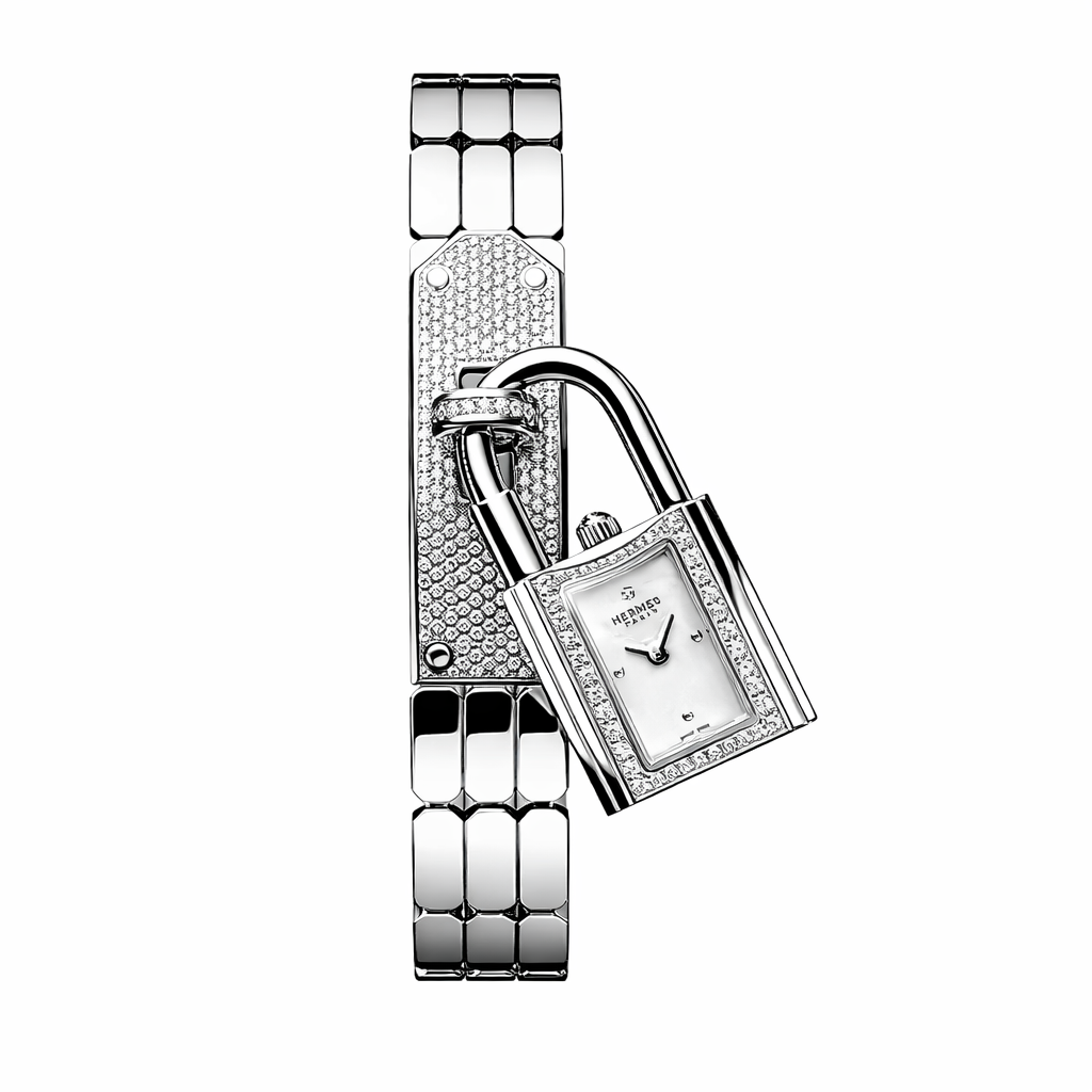 Lock Design Luxury Watch – Silver Bracelet Style