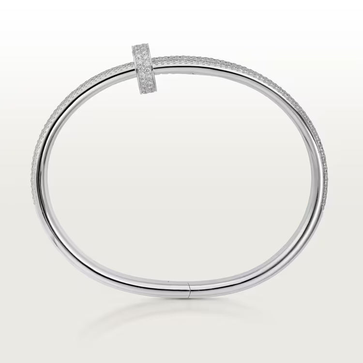 Juste un Clou bracelet, double, half-paved
