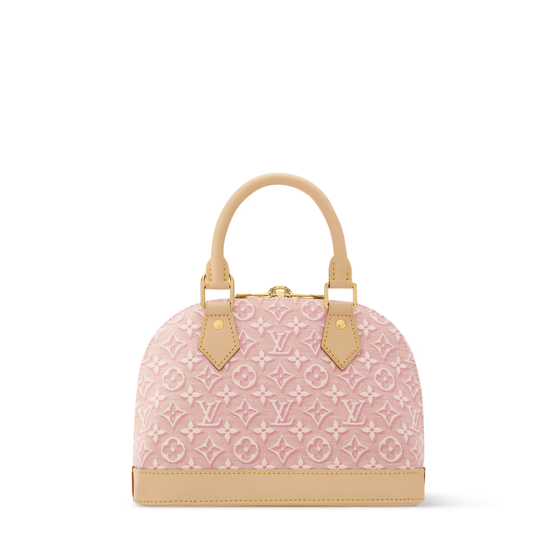 Elegant Monogram Dome-Shaped Top-Handle Crossbody Bag