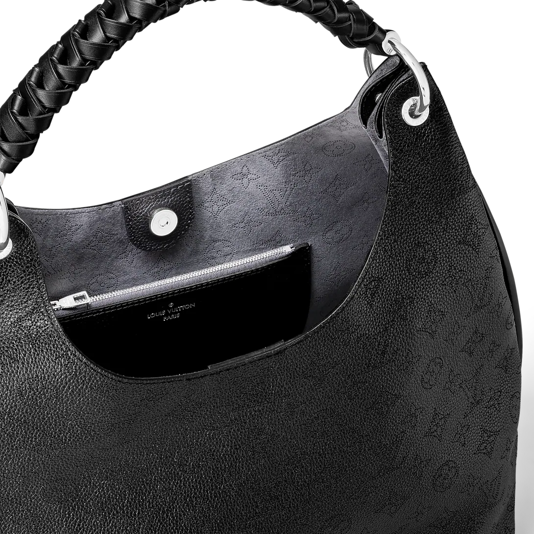 Perforated Leather Hobo Shoulder Bag