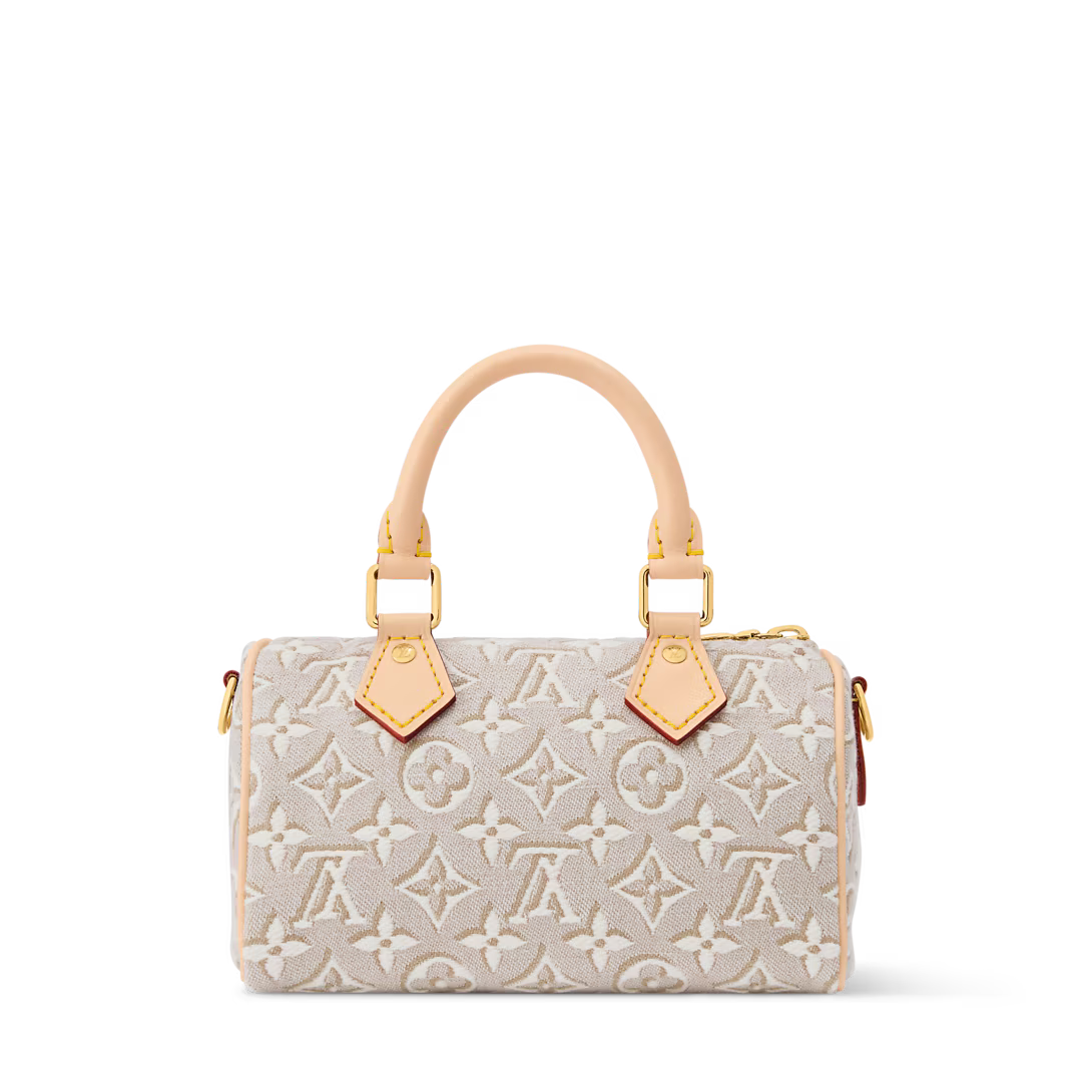 Elegant Monogram Canvas Top-Handle Crossbody Bag