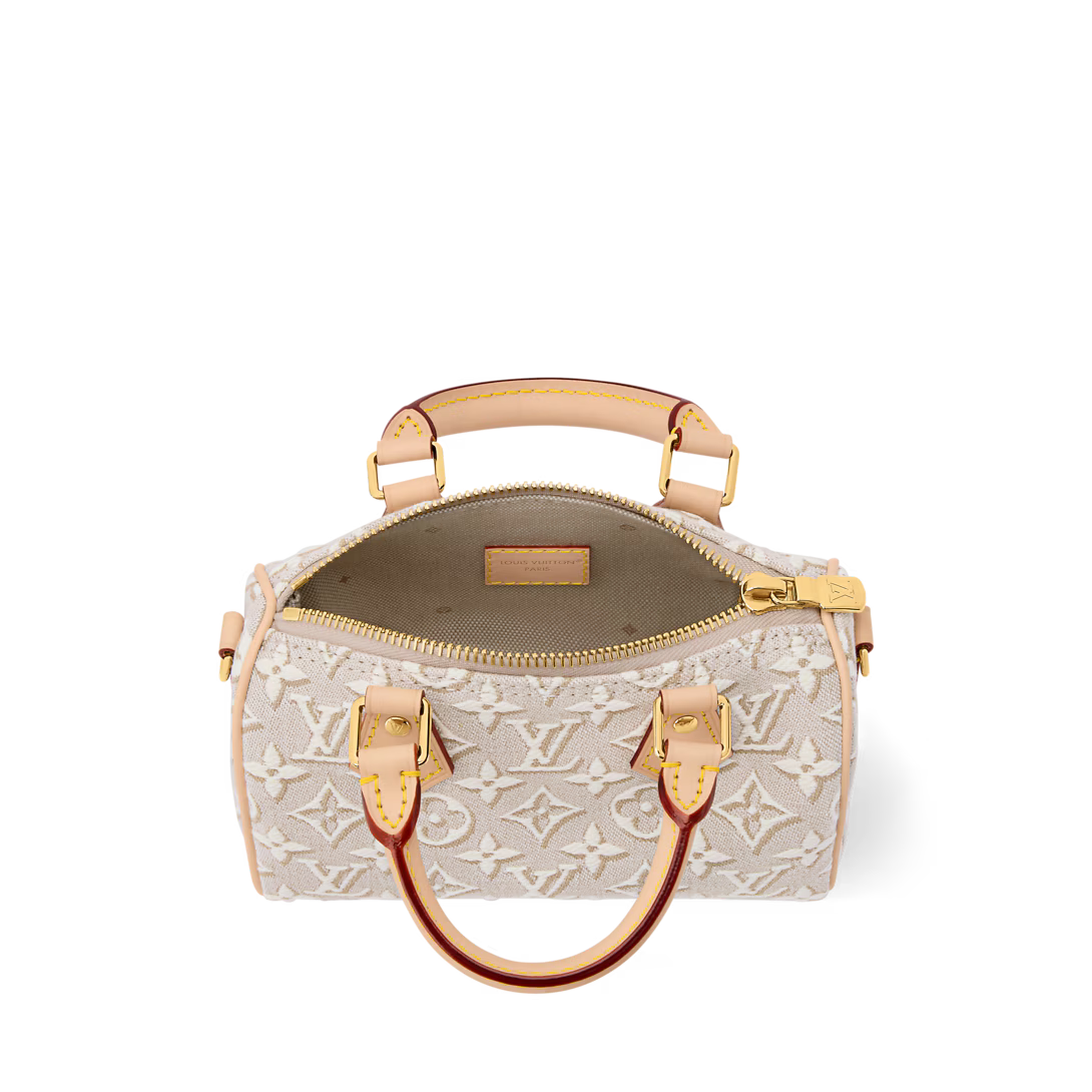 Elegant Monogram Canvas Top-Handle Crossbody Bag