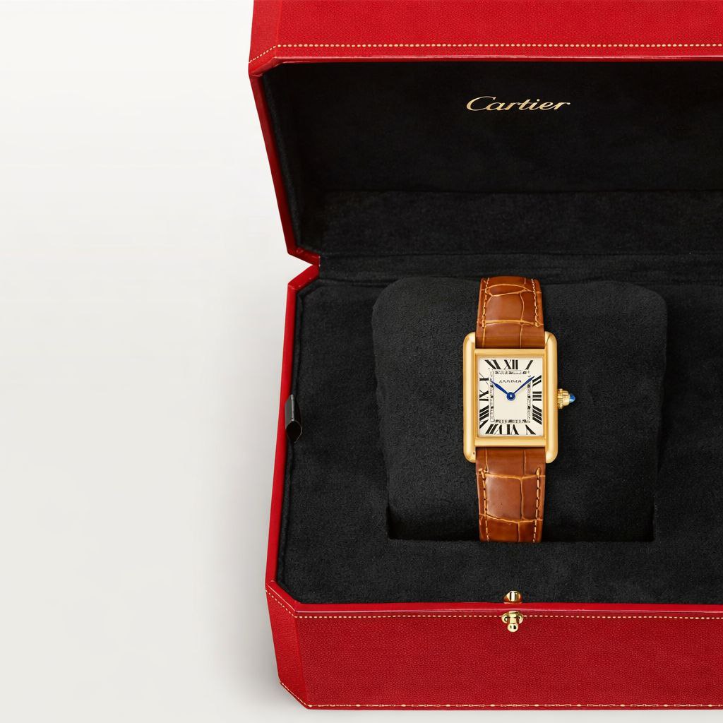 Luxury Rectangular Leather Watch – Classic Roman Dial | Elegant Designer Style