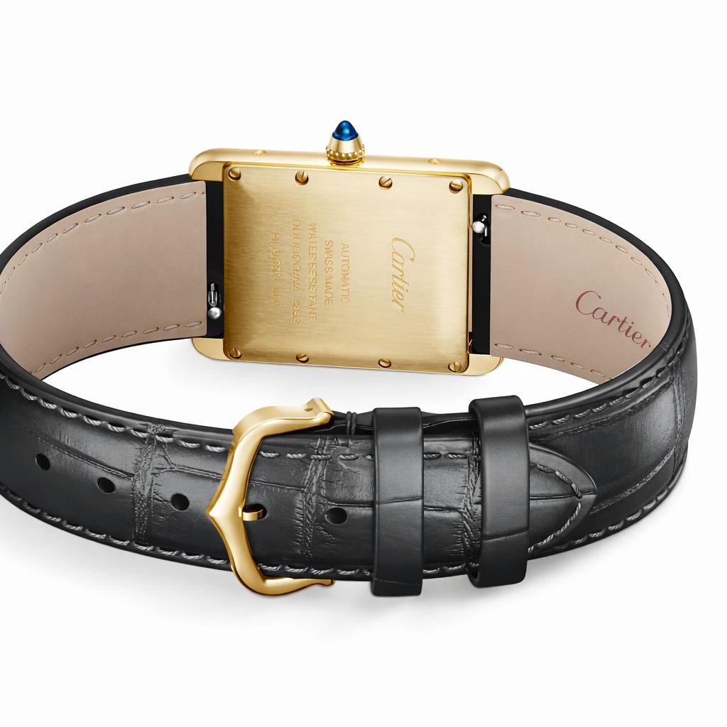 Luxury Rectangular Leather Watch – Classic Roman Dial | Elegant Designer Style