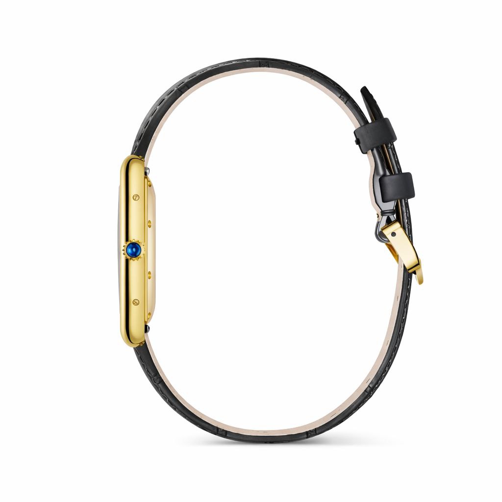 Luxury Rectangular Leather Watch – Classic Roman Dial | Elegant Designer Style