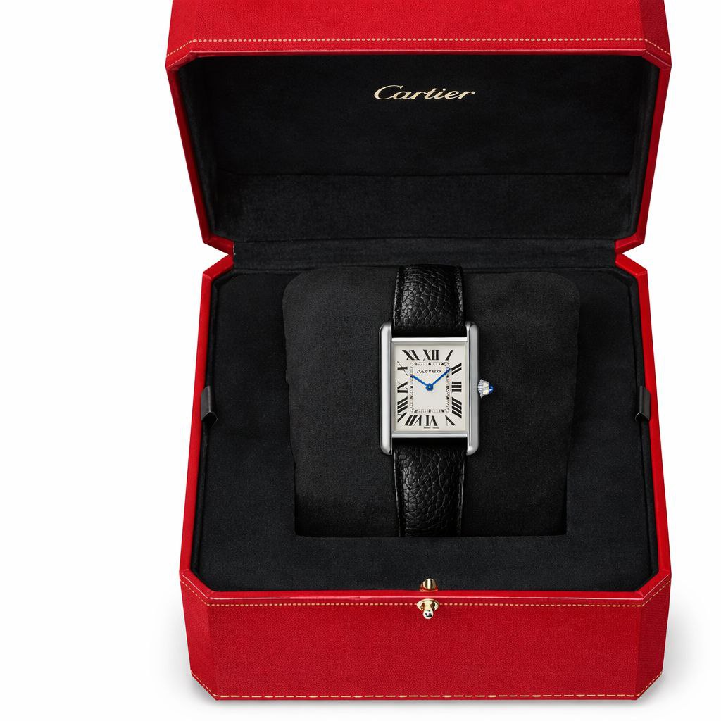 Luxury Rectangular Leather Watch – Classic Roman Dial | Elegant Designer Style