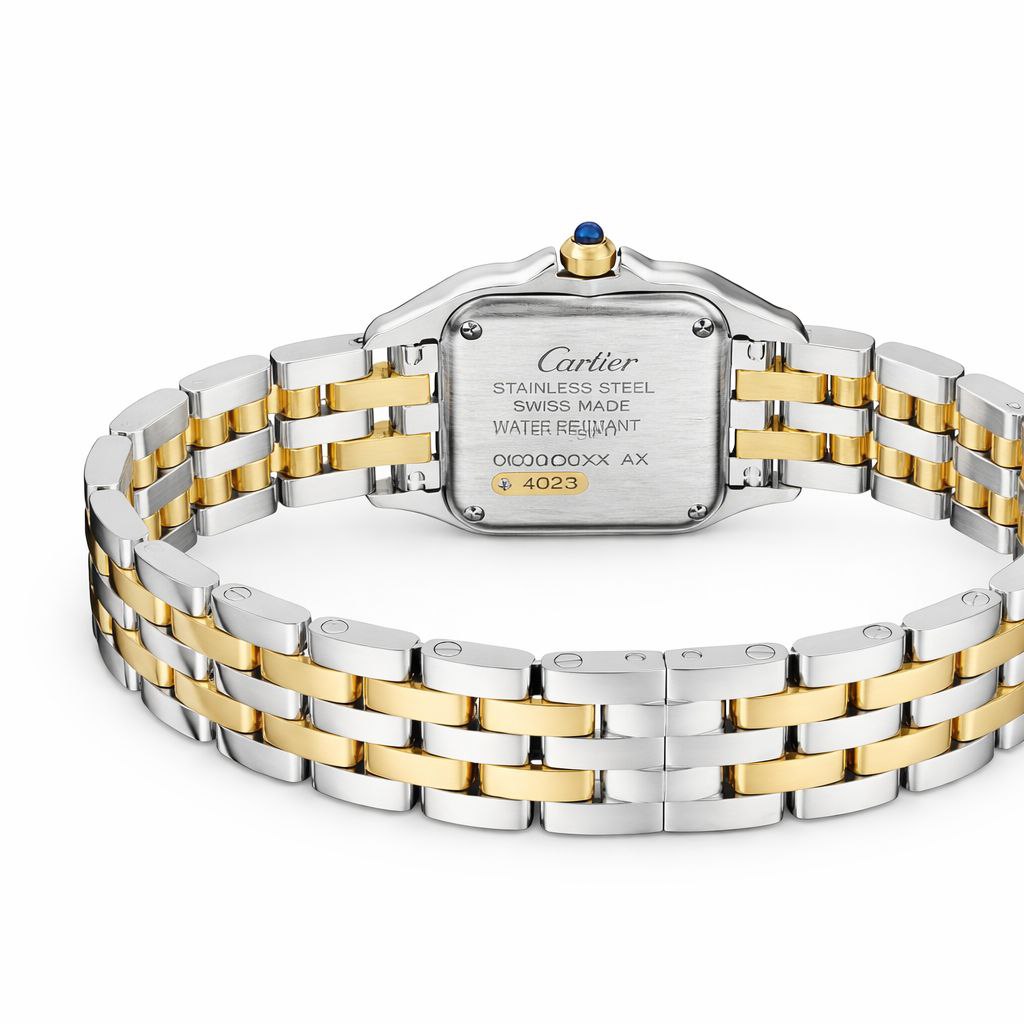 Luxury Two-Tone Square Watch – Classic Gold & Silver Stainless Steel Bracelet